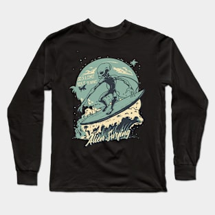 Alien surfing 88090 Long Sleeve T-Shirt